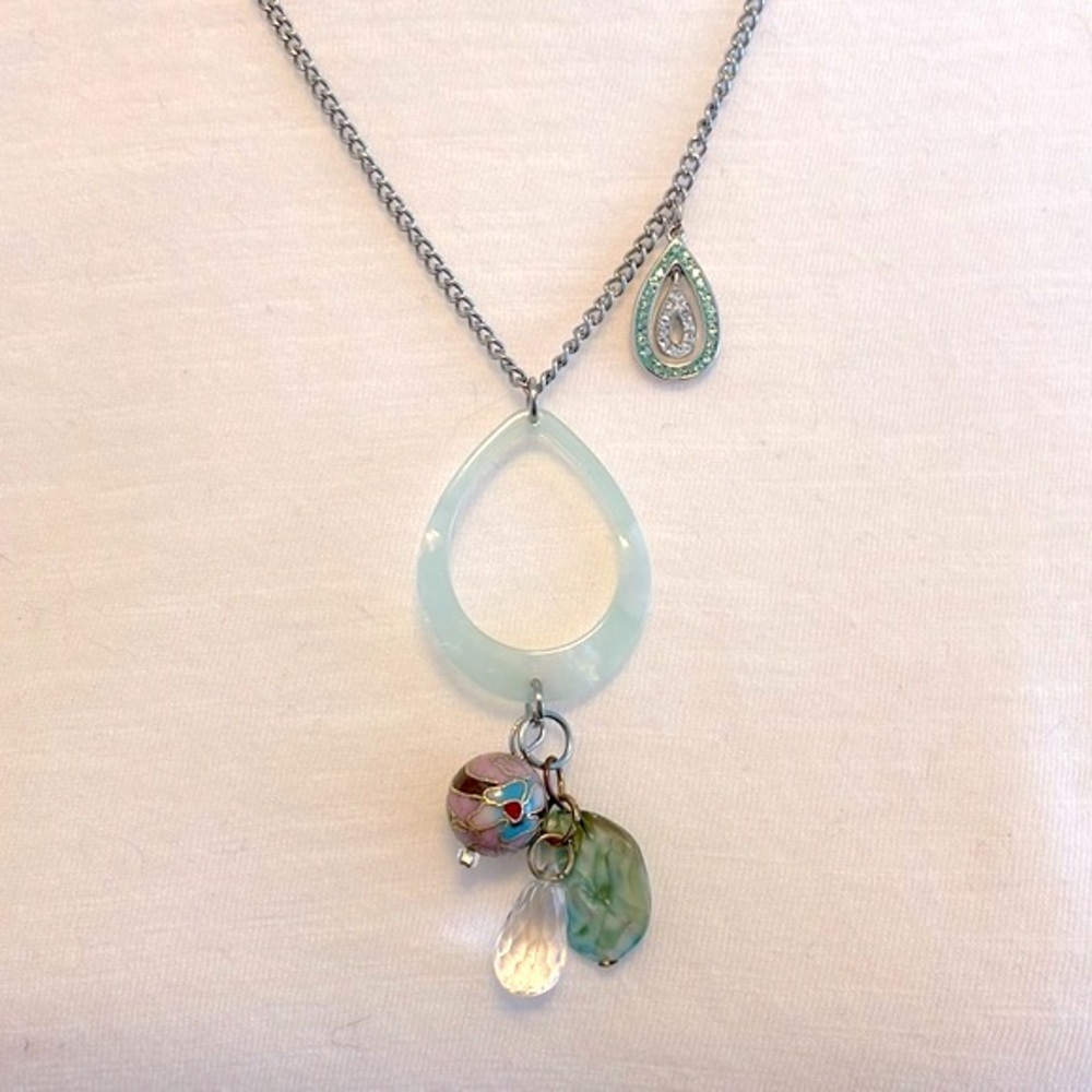 SALE! Cloisonné charm necklace # 22 - Picture 3 of 4